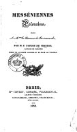 Messéniennes polonaises  F. Papion du Château. 1832