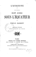 L'amazone  E. Carrey. 1872