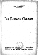Les démons d'Annam  L.Lambry. 1938