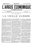 L'Argus économique d'Indochine  1930