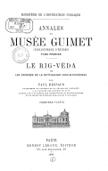 Le Rig-Véda et les origines de la mythologie indo-européenne P. Regnaud. 1892 