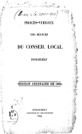 Procès-verbaux des séances du Conseil général  1883-1894