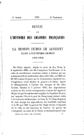 La mission Dubois de Jancigny dans l'extrême-orient (1841-1846)  Revue française d'histoire d'outre-mer. 1916 