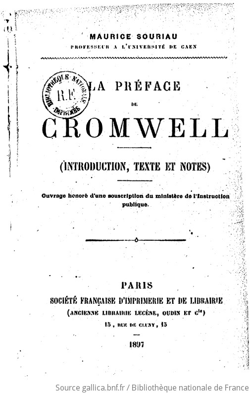 dissertation preface cromwell