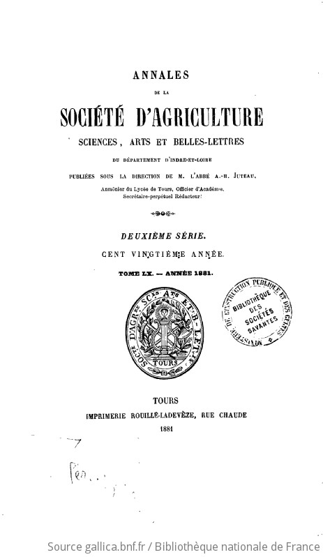 Annales De La Société D'agriculture, Sciences, Arts Et Belles-lettres D ...