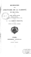 Recherches sur l'histoire de la Samhitā du Rig-VédaA. Bergaigne. 1886-1887