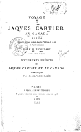 Voyage de Jaques [Jacques] Cartier au Canada en 1534 (Nouv. éd.)1865