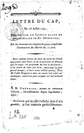 Lettre du Cap, du 18 juillet 1791, écrite par un créole blanc et propriétaire de S.-Domingue. 1791