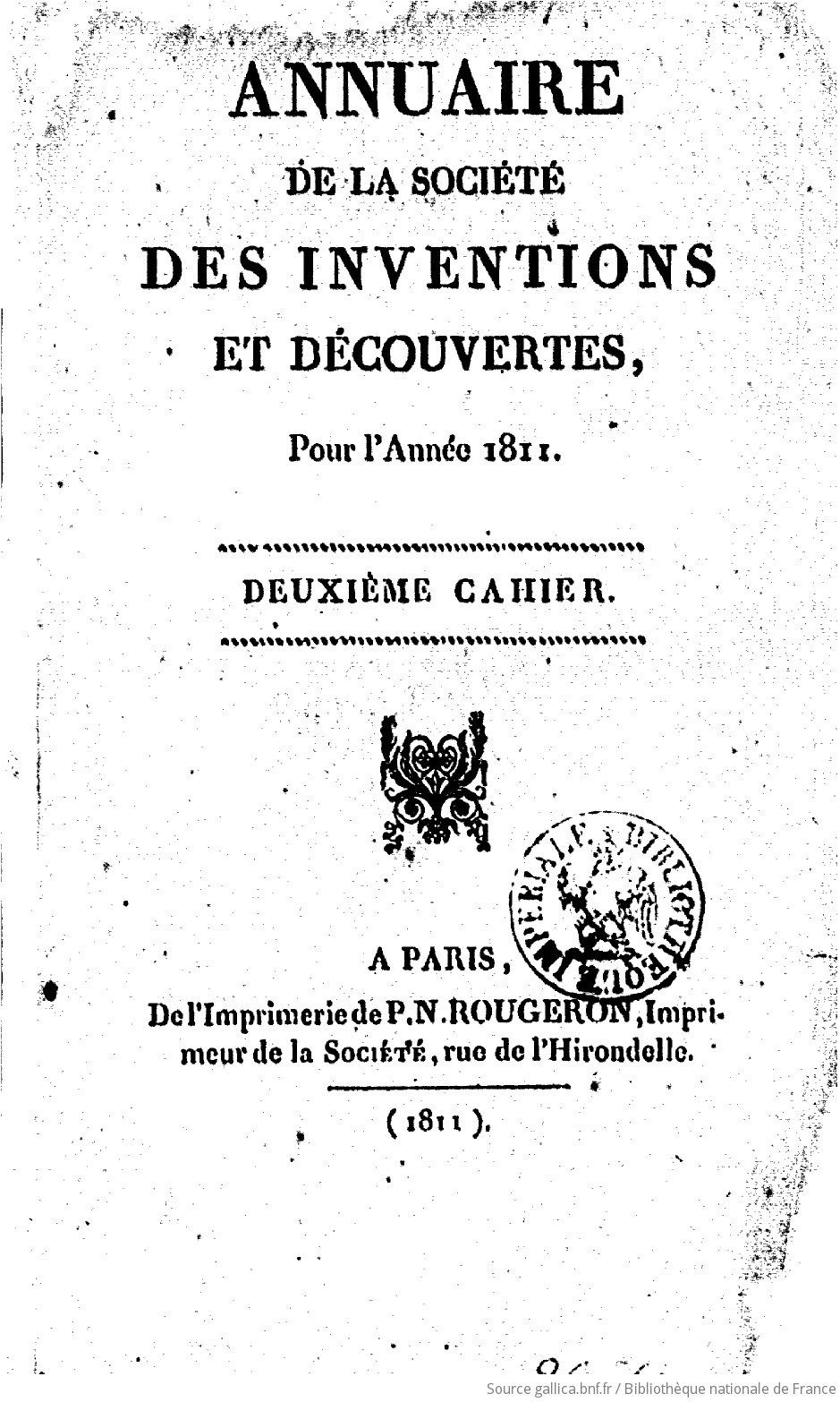 Annuaire De La Société Des Inventions Et Découvertes Pour L - 