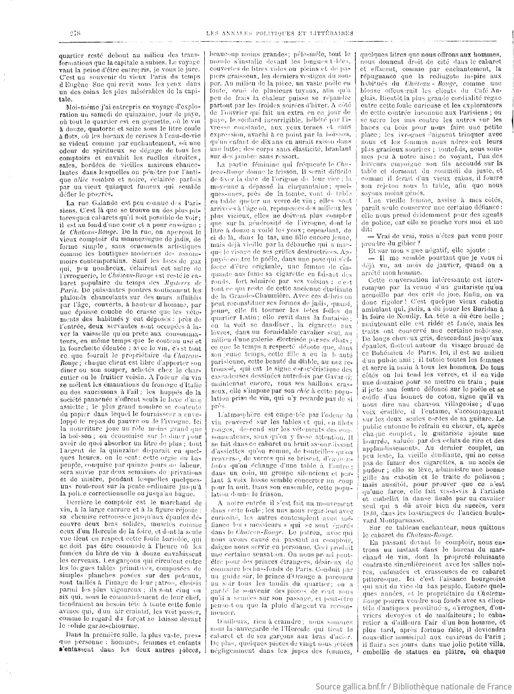 Les Annales politiques et littéraires : revue populaire paraissant le  dimanche / dir. Adolphe Brisson | 1884-11-02 | Gallica