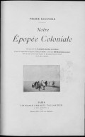 Notre Epopée coloniale  P. Legendre. 1901