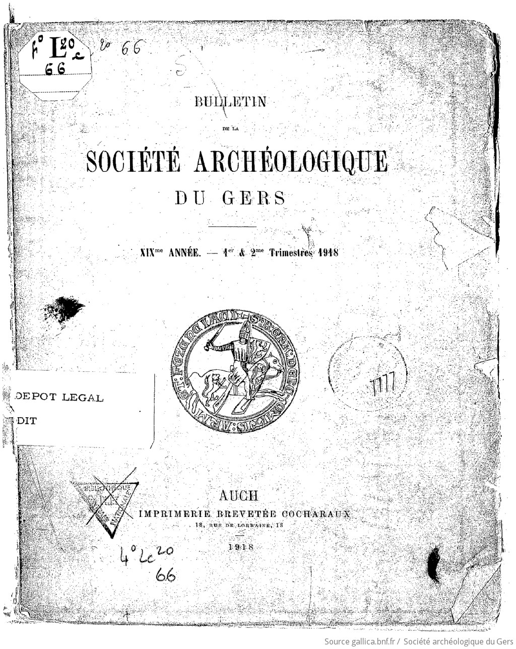 Bulletin de la Société archéologique du Gers