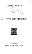 Au pays du mystère  A. L'Hostis. 1928