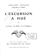 L'excursion à Hué  1902