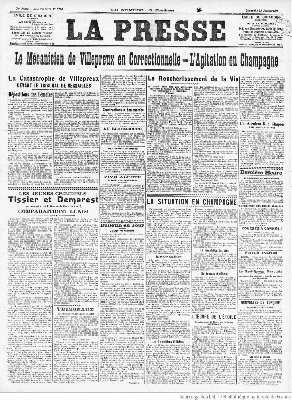 La Presse 1911 01 22 Gallica - 