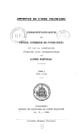 Correspondance du conseil supérieur de Pondichéry et de la Compagnie  1920-1930