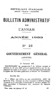 Bulletin administratif de l'Annam  1902-1944