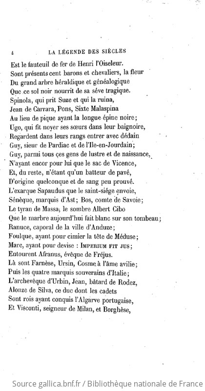 Oeuvres de Victor Hugo Poésie Oeuvres de Victor Hugo Poésie La légende des