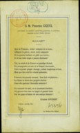 A M. Prosper Giquel, lieutenant de vaisseau. Sonnet  E. Goubert. 1886