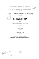 Convention pour l'exécution des travaux. 1931