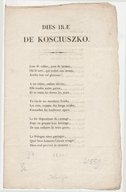 Dies iroe de Kosciuszko  C. Delavigne. 1831