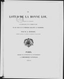 Le lotus de la bonne loi : traduit du sanscrit, accompagné d'un commentaire et de vingt et un mémoires relatifs au buddhismeE. Burnouf. 1852