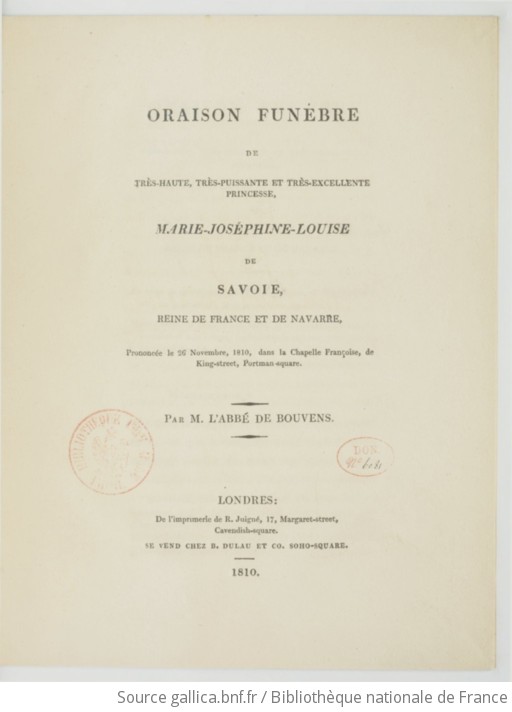 Oraison Funèbre de Louis XIII, Prononcée À Pontoise Le 27 Aout 1643, Par Jean Des Lyons [Book]