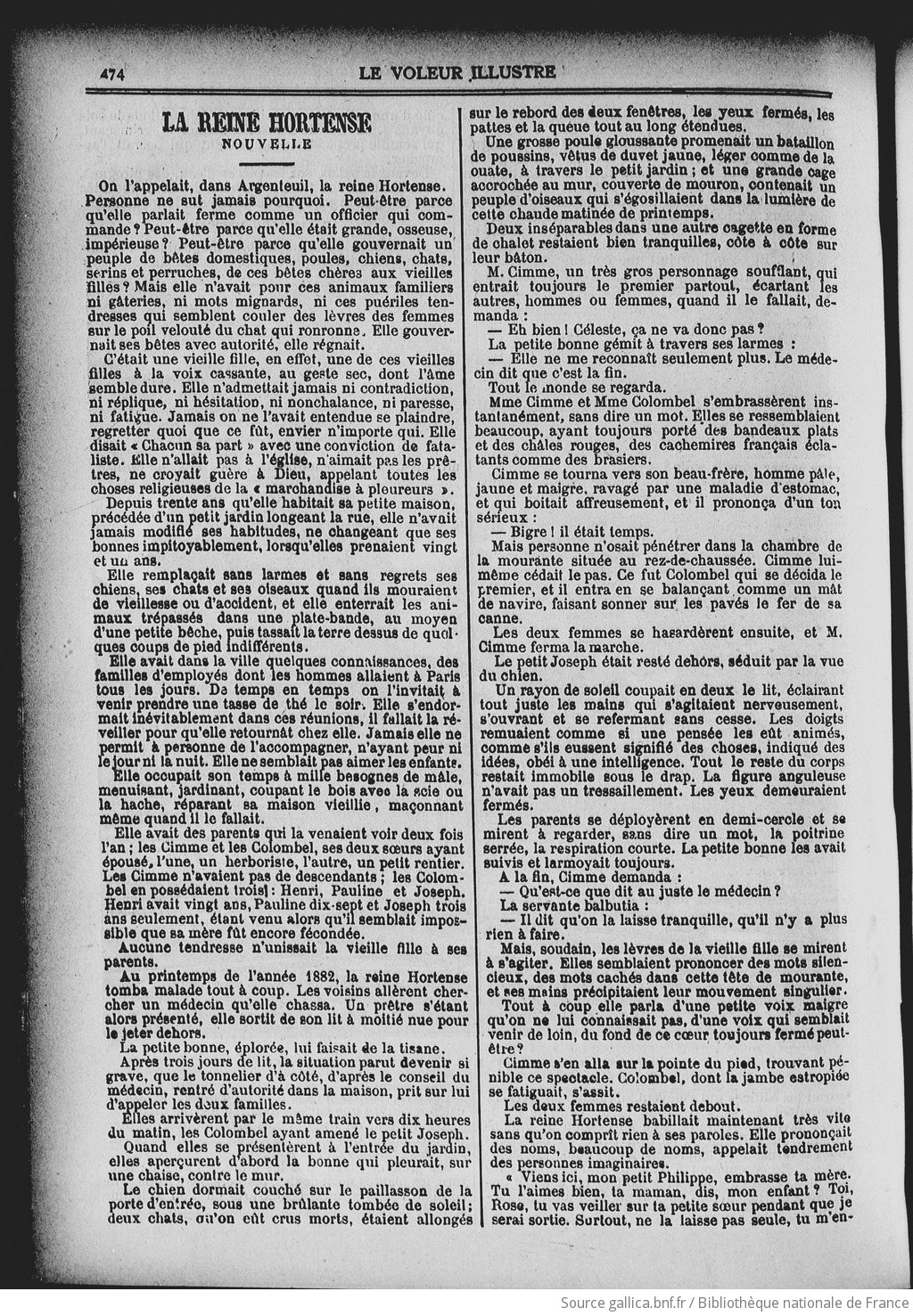 Le Voleur illustré : cabinet de lecture universel | 1889-07-25 | Gallica