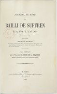 Journal de bord du bailli de Suffren dans l'Inde : 1781-1784  1888