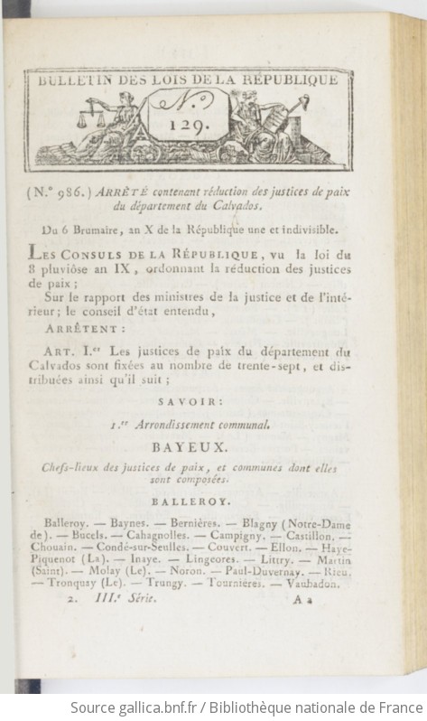 Bulletin Des Lois De La République Française | 1801-09-01 | Gallica