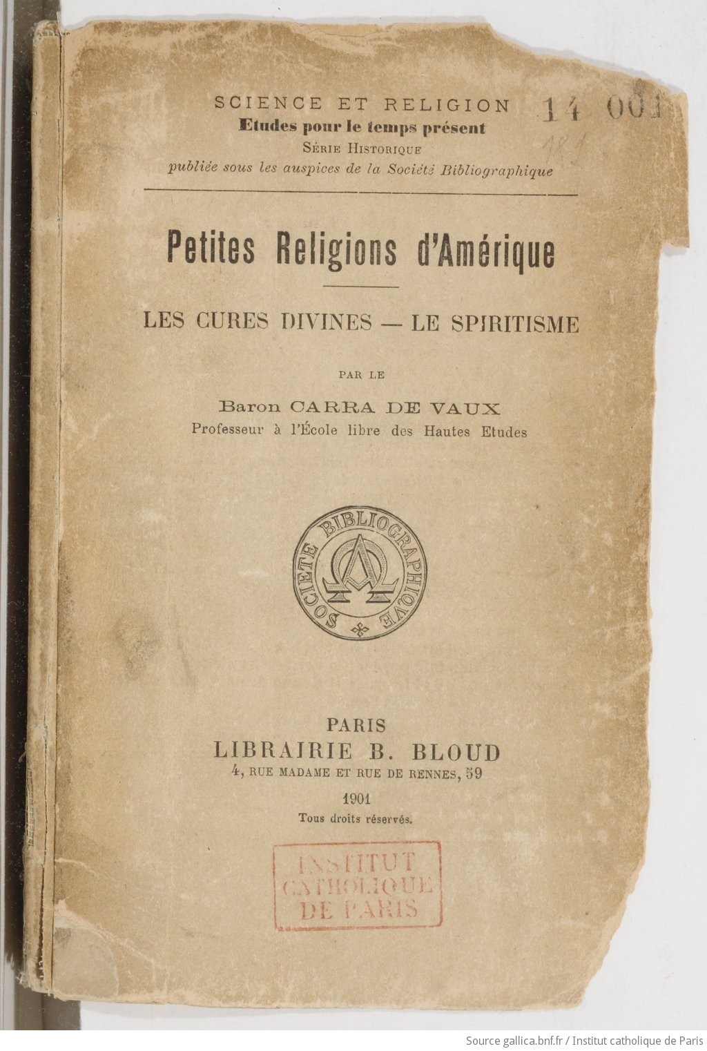 La Déclaration des droits de l'homme et la doctrine catholique / par J. Brugerette,...