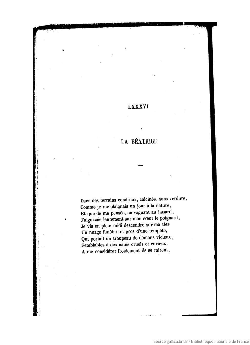 Les fleurs du mal par Charles Baudelaire Gallica