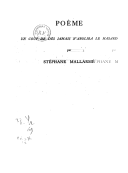 Un coup de dés jamais n'abolira le hazard <br> S. Mallarmé. 1914