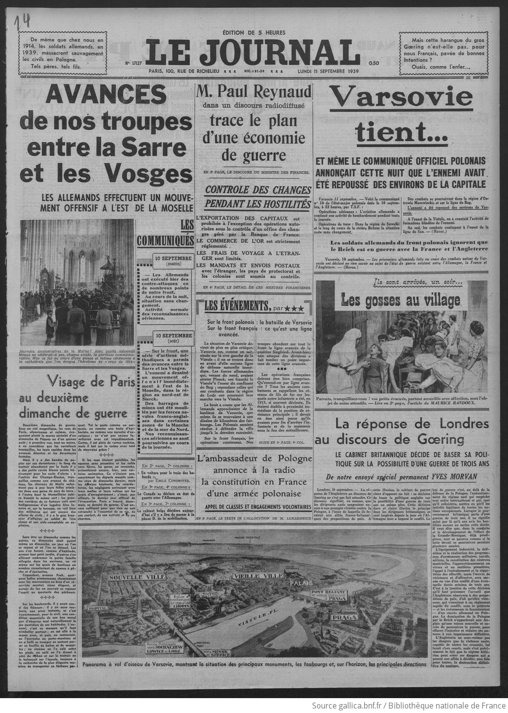 Le Journal | 1939-09-11 | Gallica