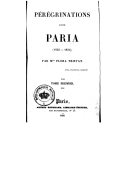 Pérégrinations d'une paria (1833-1834)  F. Tristan. 1838