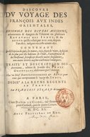 Discours du voyage des François aux Indes Orientales  1611