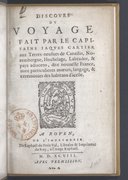 Discours du voyage fait par le capitaine Jaques Cartier J. Cartier. 1598