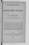 Traité élémentaire de photographie pratique  G.-H. Niewenglowski. 1905