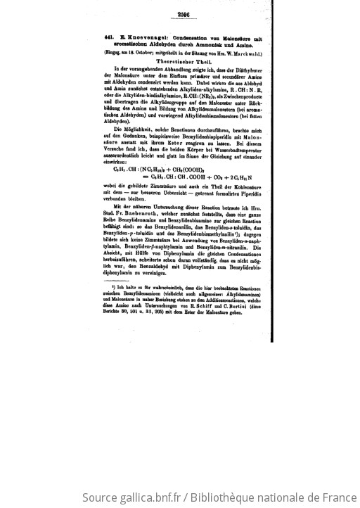 Berichte Der Deutschen Chemischen Gesellschaft Zu Berlin | 1898-10-01 ...