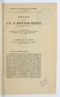Rapport adressé à M. le directeur général des musées nationaux sur l'exploration scientifique des principales collections égyptiennes renfermées dans les divers musées publics de l'Europe  E. de Rougé. 1851