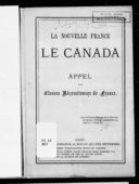La Nouvelle France, le Canada : appel aux classes nécessiteuses de FranceG. Bossange. 1871