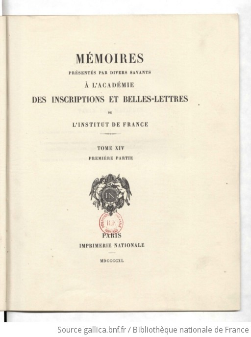 académie des inscriptions et belles lettres