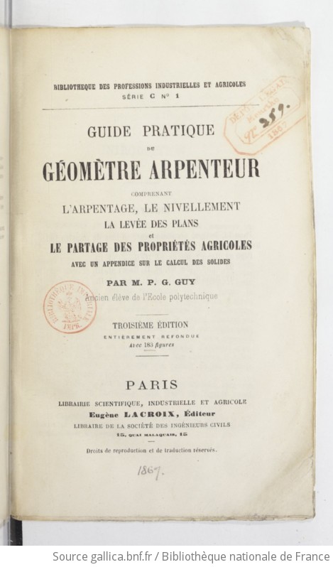 Guide pratique du g om tre arpenteur 3e dition par