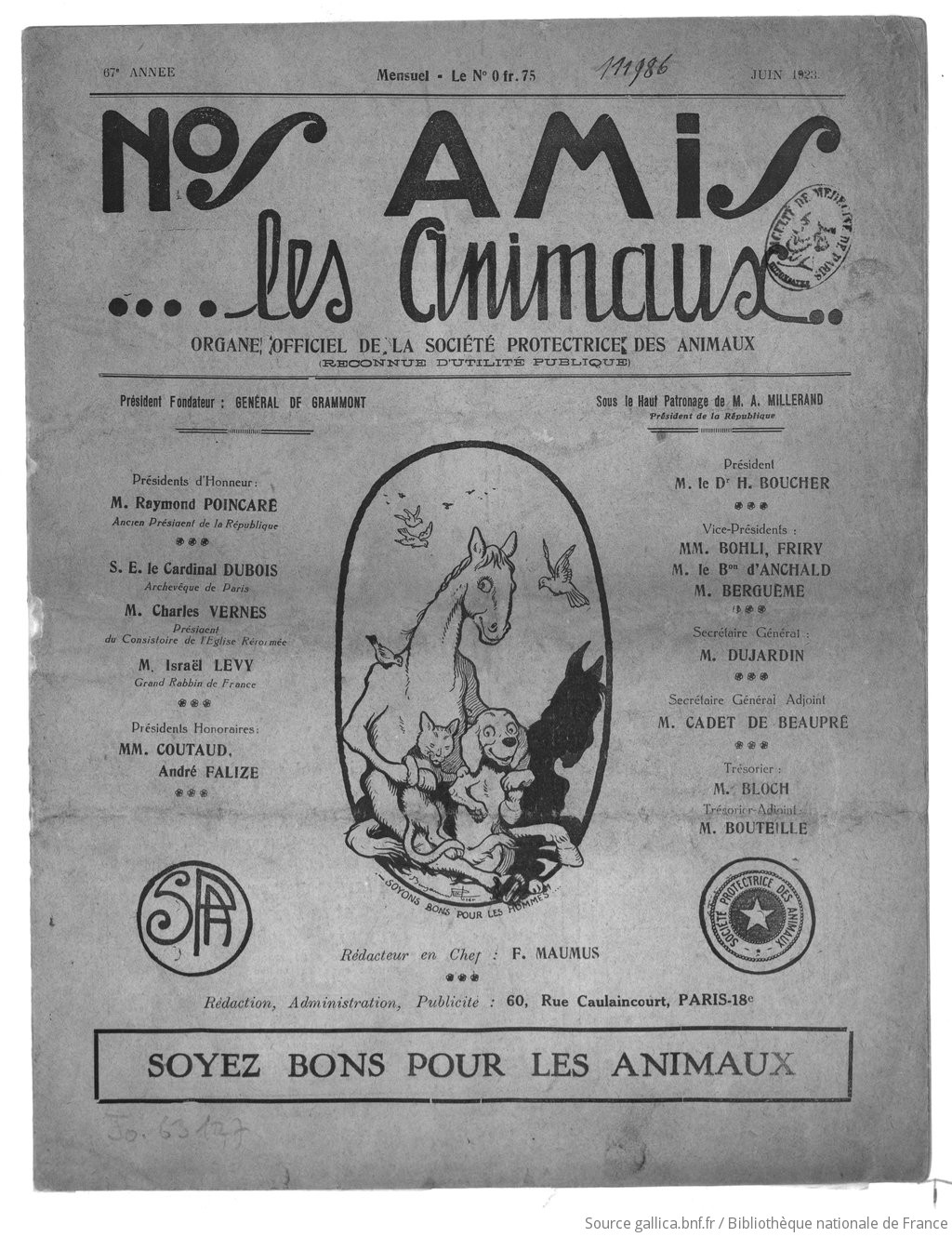 Protection des animaux au 19ème siècle : 1. la création de la SPA | Le blog  de Gallica