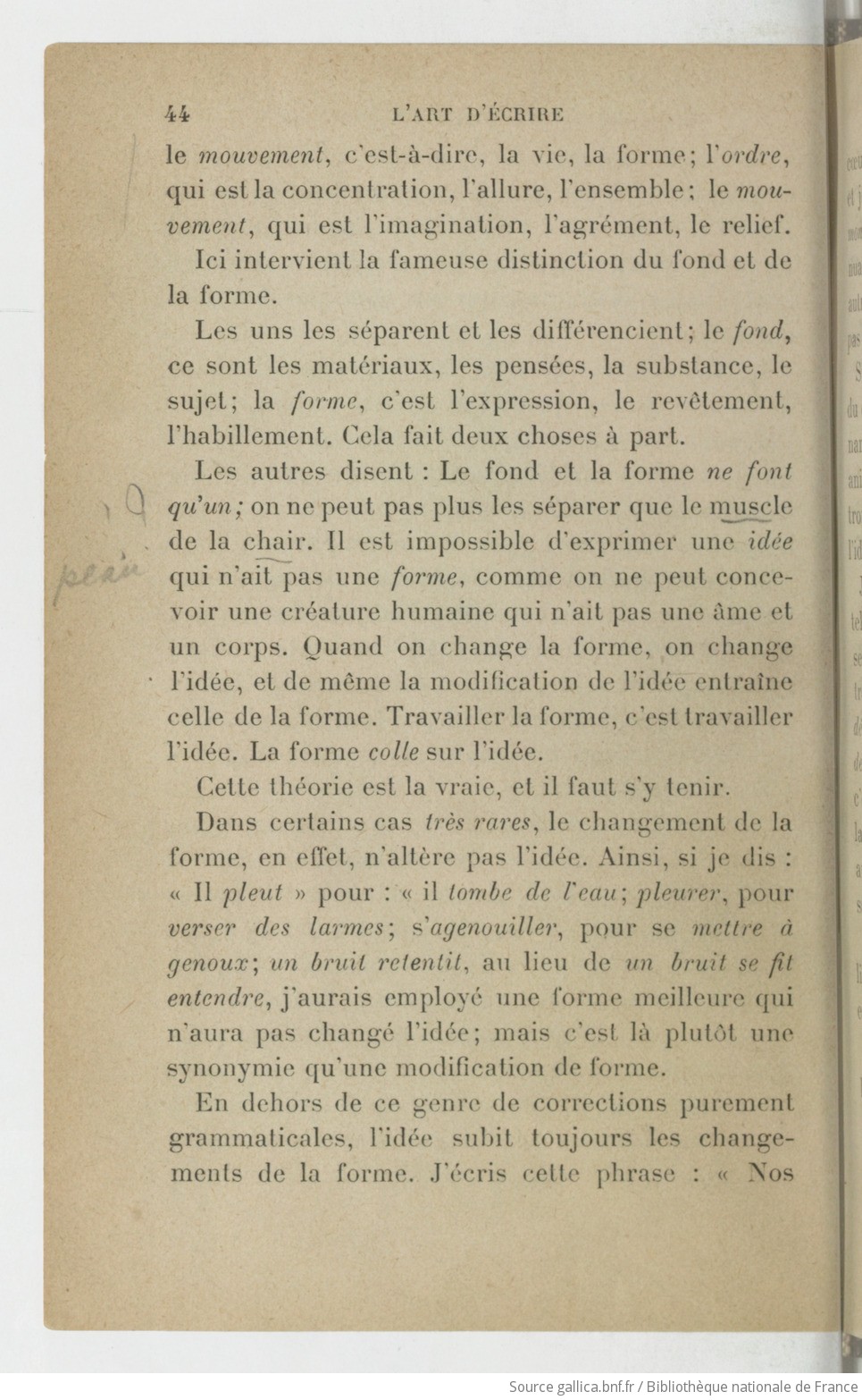 L'art d'écrire enseigné en vingt leçons / Antoine Albalat | Gallica