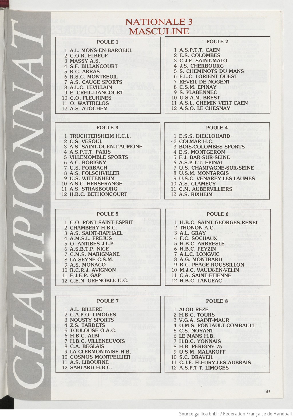 Hand Ball Bulletin Federal 1986 07 Gallica