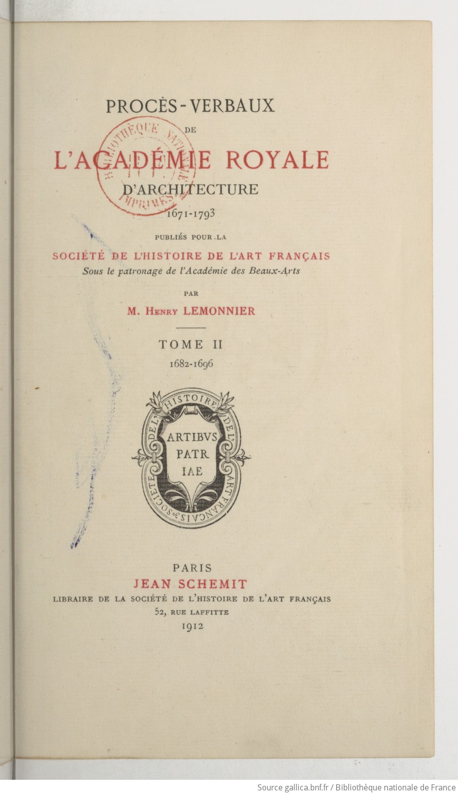 Procès Verbaux De Lacadémie Royale Darchitecture 1671 - 