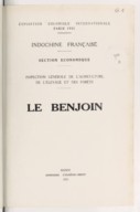Le benjoin  1931