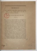 Mémoire sur le système d'agriculture adopté par les Brasiliens, et les résultats qu'il a eus dans la province de Minas-Geraes  A. de Saint-Hilaire