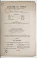L'étoile du marin : ballet-pantomime en 2 actes et 4 tableauxM. Lerouge. 1849